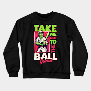 Baseball Halloween Shirt | Take Me Out Ball Game Crewneck Sweatshirt